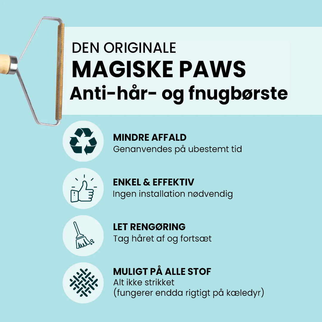 Anti-hår- og fnugbørste