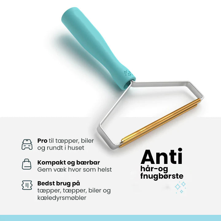 Anti-hår- og fnugbørste